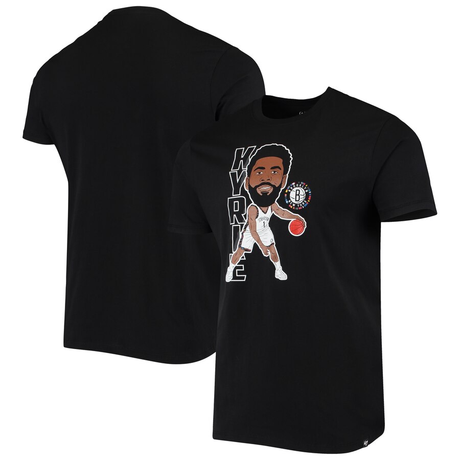 Men 2020 NBA #47 Kyrie Irving Brooklyn Nets Black Bobblehead Player TShirt->nba t-shirts->Sports Accessory